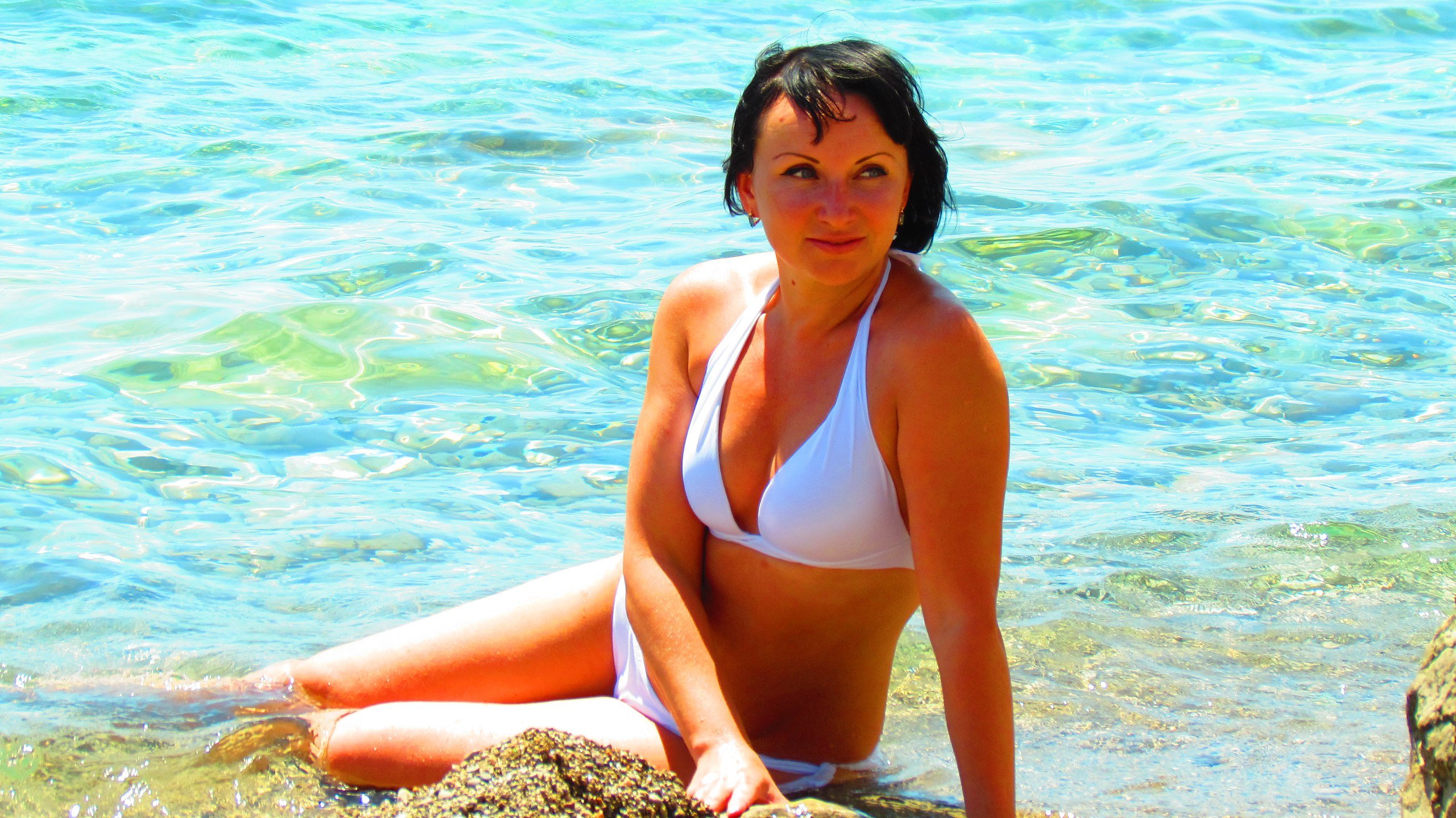 Русская женщина 40 лет в купальнике