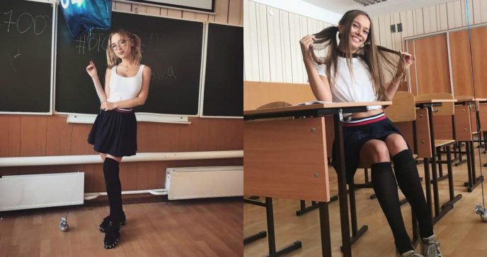Красивые восьмиклассницы